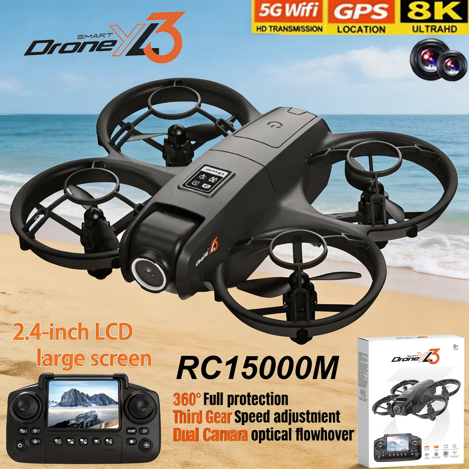 Drone Lidar - Drone RC YL3 Baru 8K 1080P