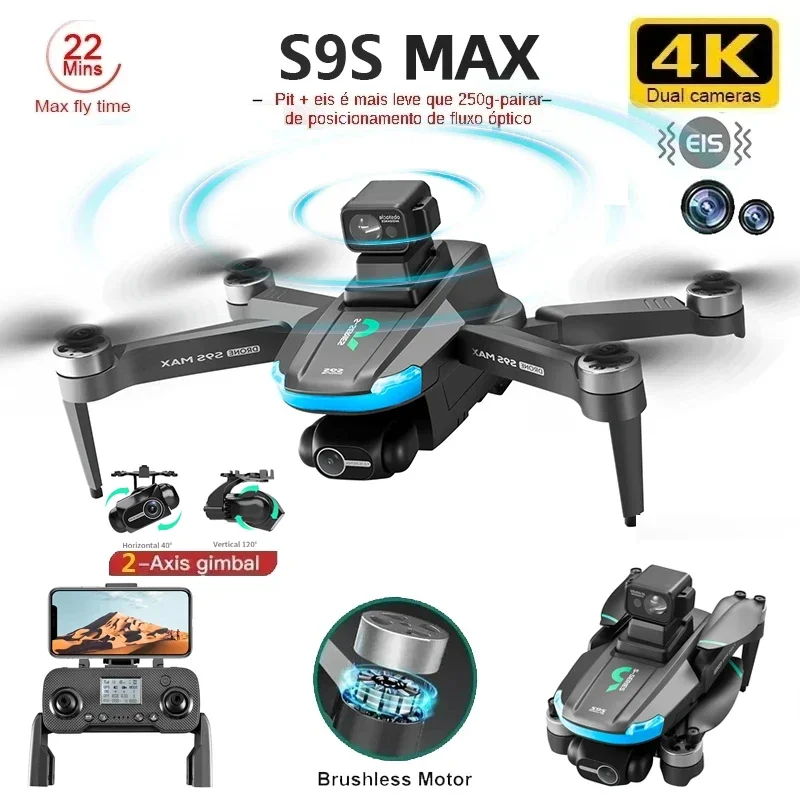 Drone MINI S9S MAX Baru 4K 2 S - Drone Lidar ulasan dan harga